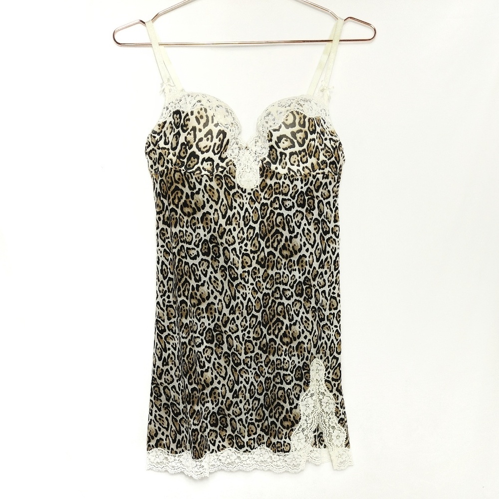 Victoria's Secret • Leopard & Lace Bustier Slip